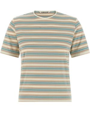 AURALEE Striped T Shirt - Multicolor