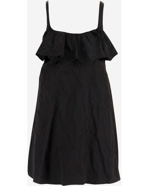 Chloé Minivestido de satén técnico - Negro