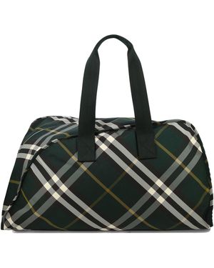 Burberry "large Shield" Duffle Bag - Zwart