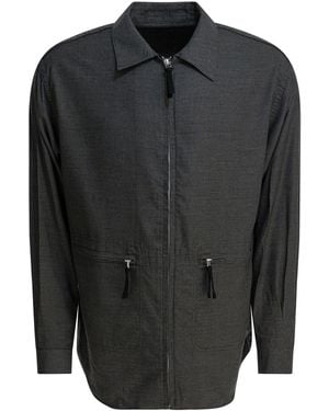 Comme des Garçons Cotton Overshirt Jacket - Black