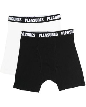 Pleasures Logo Boxer Briefs - Black