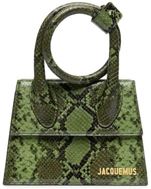 Jacquemus Le Chiquito Noeud Mini-Tas - Groen