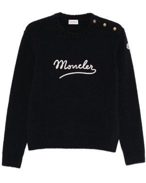 Moncler Cuello Redondo - Negro