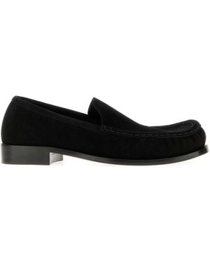 Dries Van Noten Suede Loafers - Black