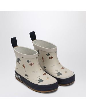 Liewood Tekla Sea Creature/Sandy Rain Boots - Metallic