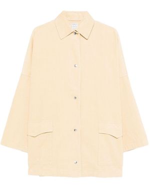 TOTEME Cotton Overshirt Jacket - Natural