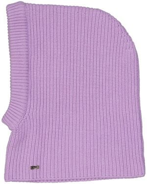 Herno Wool Balaclava Hat - Purple