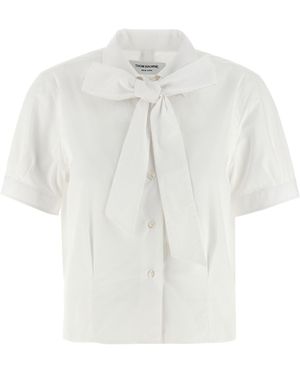 Thom Browne Camisa de faja de - Blanco