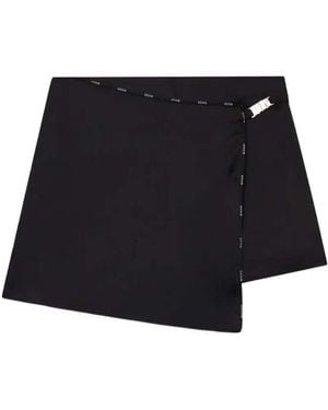 Gcds Logo-Trim Mini Skort - Black
