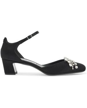 Jimmy Choo "verity Block Heel - Zwart