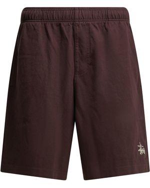 Stussy Cotton Shorts - Purple