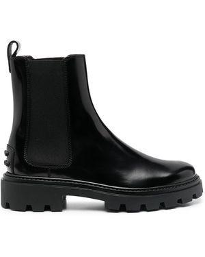 Tod's Carriage Chelsea Laarzen - Zwart