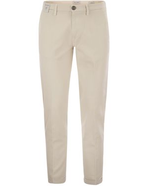 Re Has H Mucha Stretch Cotton And Lyocell Chino - Natural