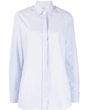 Golden Goose Golden W's Boyfriend Shirt Striped Oxford Cotton - White