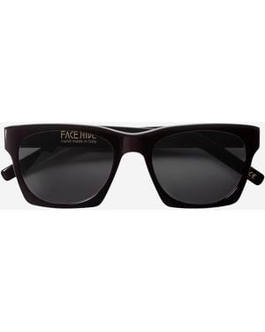 FACE HIDE Viso Occhiali Da Sole Logo - Nero