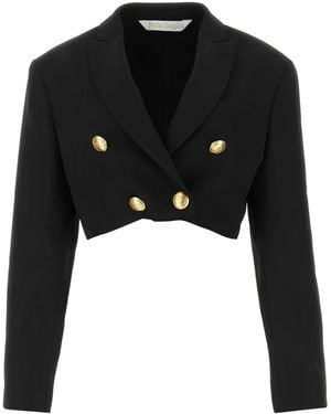 Palm Angels Polyester Blend Boyfriend Blazer - Black