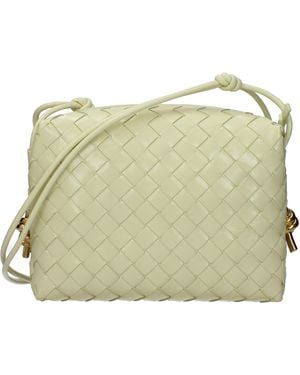Bottega Veneta Damess Geel/ijsleren Crossbodytassen - Groen