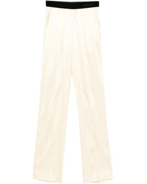 Tom Ford Velvet Waistband Trousers - Natural