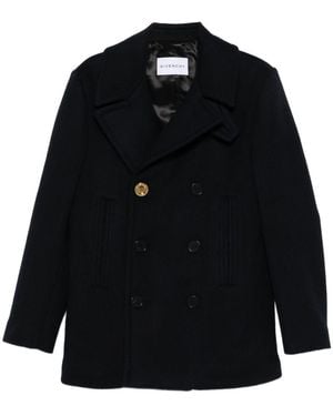 Givenchy Double-Breasted Pea Coat - Black