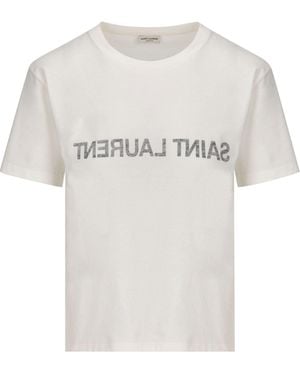 Women's Saint Laurent T-shirts | Lyst