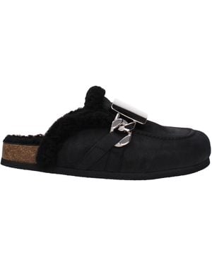 JW Anderson JW Anderson Pantoffeln und Hufe Männer Wildleder schwarz