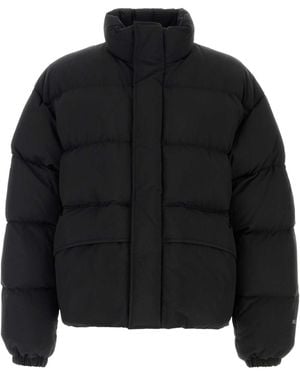 Jil Sander Mock Collar Down Jacket - Black