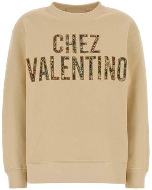 Valentino Garavani Jersey Felpa - Natural