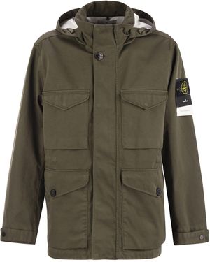 Stone Island Waterproof And Windproof Field Jacket - Green