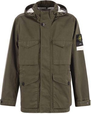 Stone Island Waterdicht En Winddichte Veldjas - Groen