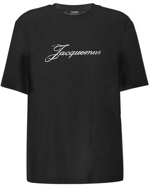 Jacquemus T-Shirt mit -Logo - Schwarz