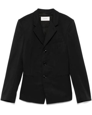 Lemaire Single Breasted Tailored Blazer - Black