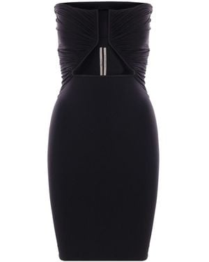 Rick Owens Short Dress Prong - Nero