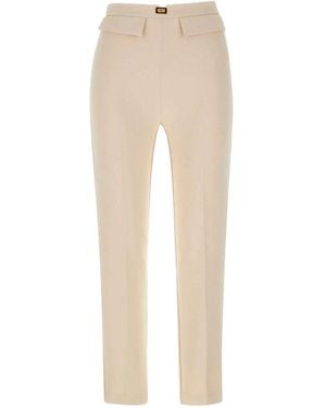Elisabetta Franchi Pantaloni A Matita - Natural