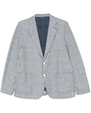 Circolo 1901 Cotton And Linen Blend Jacket - Blue