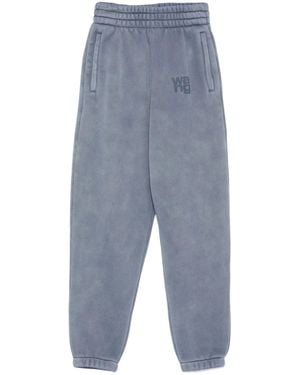 Alexander Wang Essential Terry Classic Sweatpant Puff Paint Logo - Blue