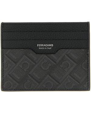 Ferragamo Kartenetui " Monogram". - Schwarz