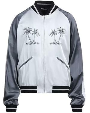 Palm Angels Palms Souvenir Bomber Jacket - Blauw