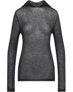 Rick Owens Hooded L/S T Shirt - Grau