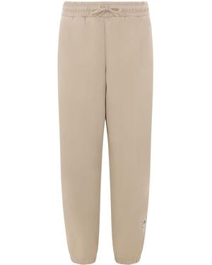adidas By Stella McCartney Adidas Door Stella Mc Cartney Logo Organic Cotton Sweatpants - Naturel