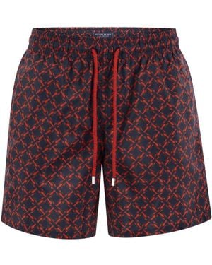 Vilebrequin Mahina Patterned Beach Shorts - Red