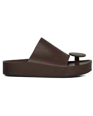 Uma Wang Flache Sandalen - Braun