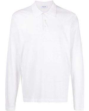 Paltò Long Sleeve Linen Blend Shirt - White