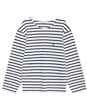 Anine Bing Newton T-Shirt Marineblau gestreift