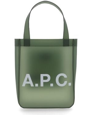 A.P.C. Small "Lou" Tote Bag - Green
