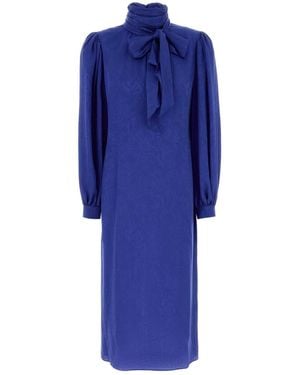 Gucci Blue Silk Dress