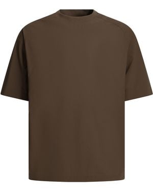 DAIWA PIER 39 "Tech Lightweight" Crew Neck T Shirt - Brown