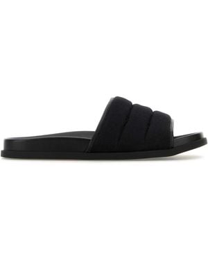 Gucci Gg Fabric Slippers - Black