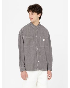 Dickies Hickory Shirt ls - Grau