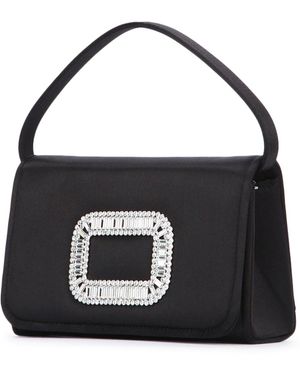 Roger Vivier Pilgrim Micro Bag in White | Lyst