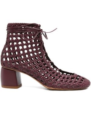 forte_forte "My Penelope"Stivaletto Chic Intrecciato A Mano - Purple